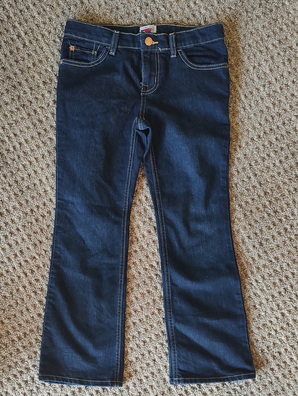 The Children's Place Dark Blue Girls' Bootcut Jeans Sz 8plus